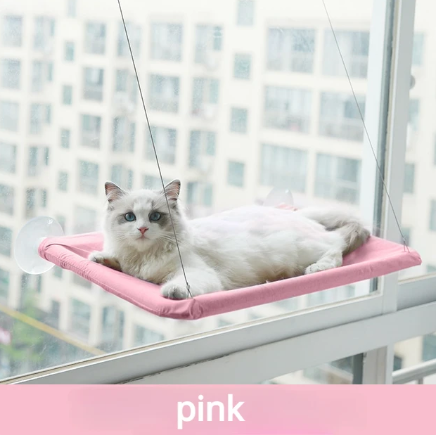 Hanging Cat Bed w/ Suction | Cat Hammock