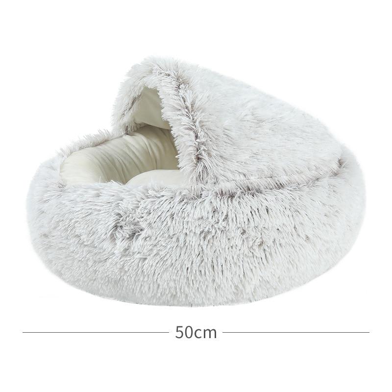 Plush Round Cat Bed