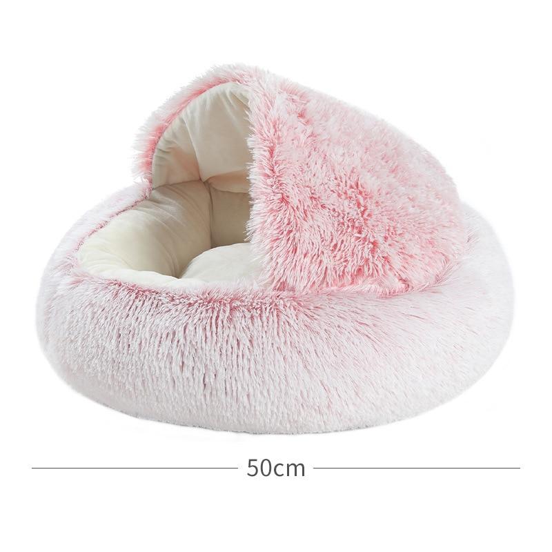 Plush Round Cat Bed