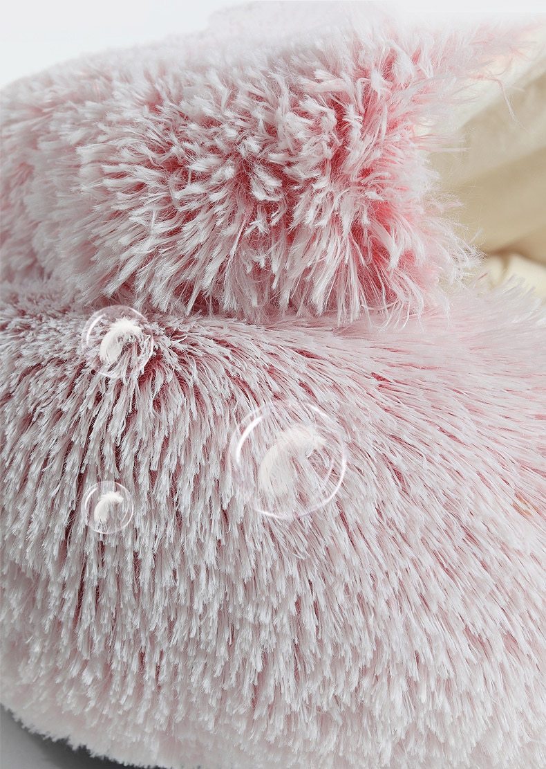 Plush Round Cat Bed
