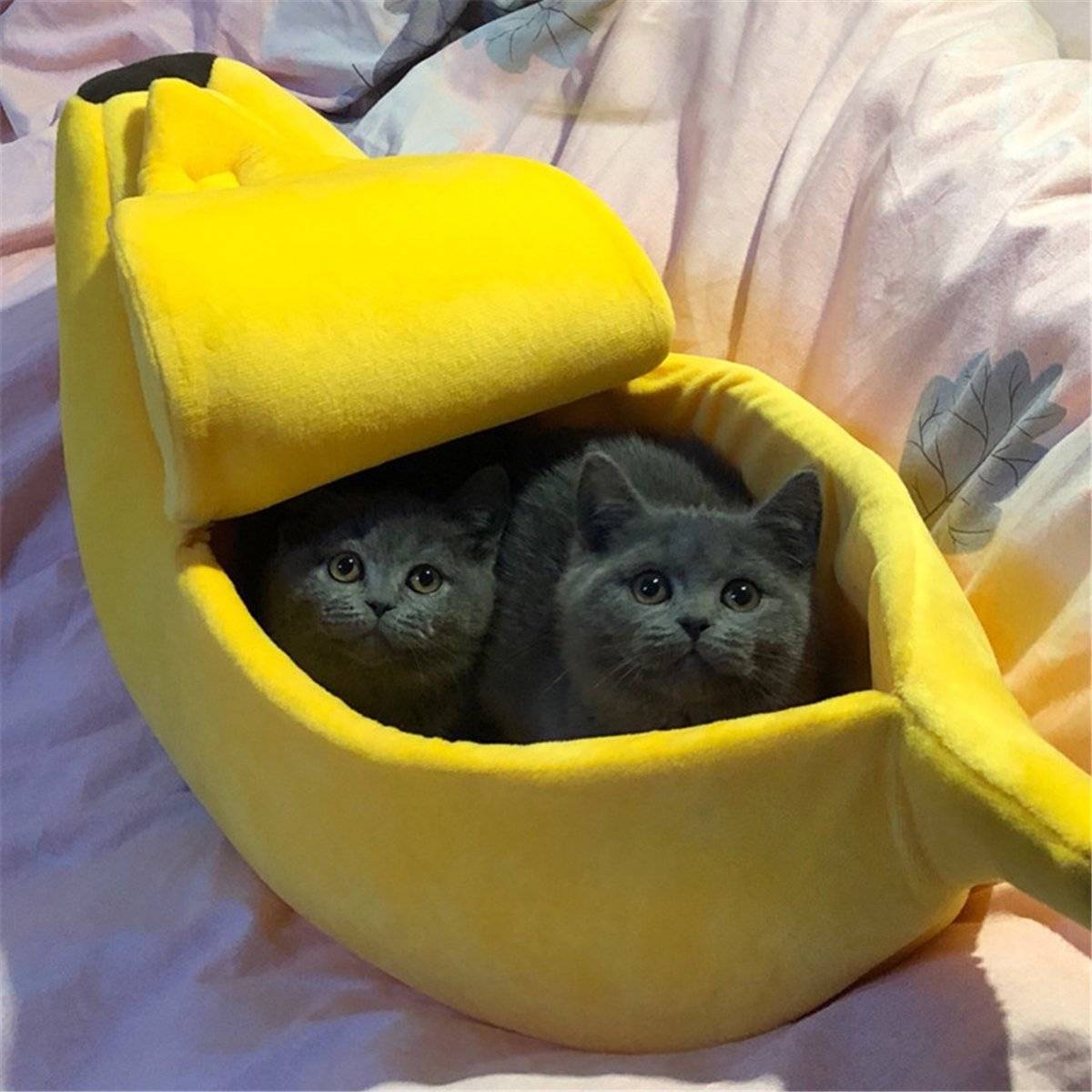 Cute Cat Banana Bed