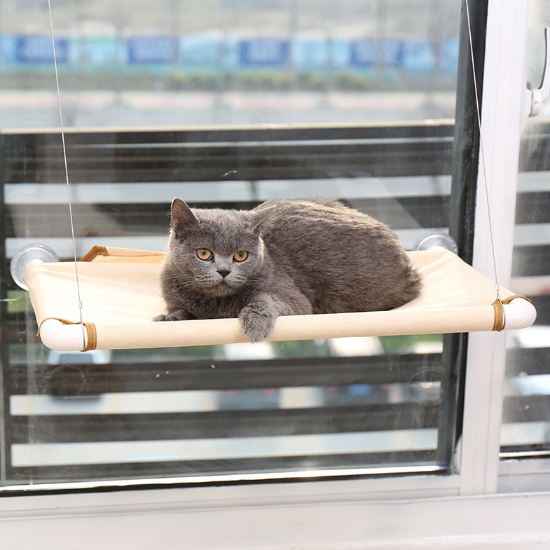 Hanging Cat Bed w/ Suction | Cat Hammock
