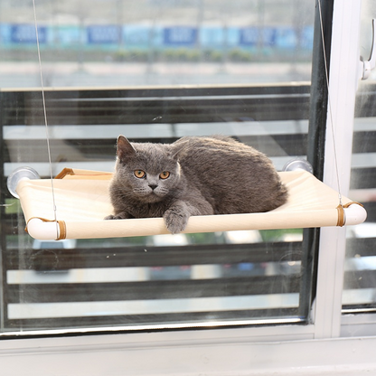 Hanging Cat Bed w/ Suction | Cat Hammock
