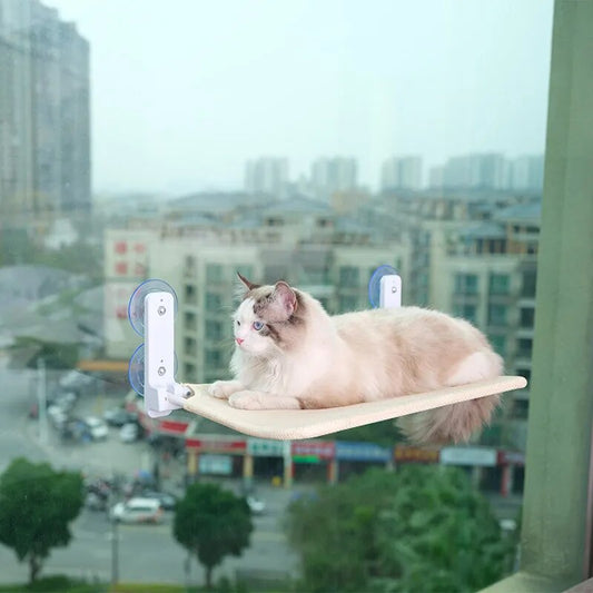 Foldable Hanging Cat Perch w/ Suction | Cat Hammock